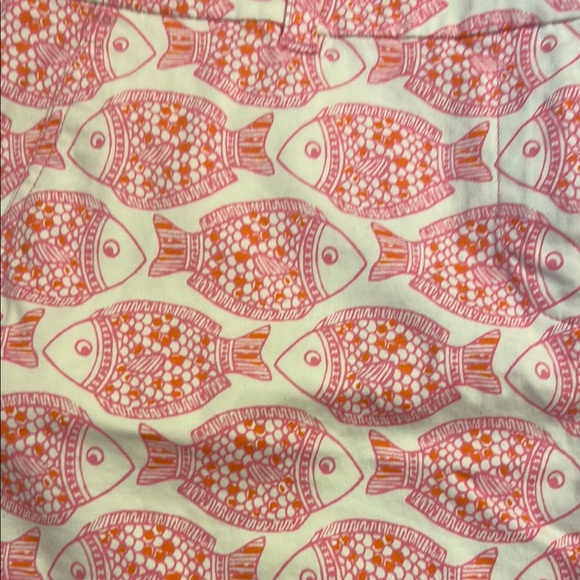 Vineyard Vines Pink and Orange Fish Print Shorts - Picture 3 of 9
